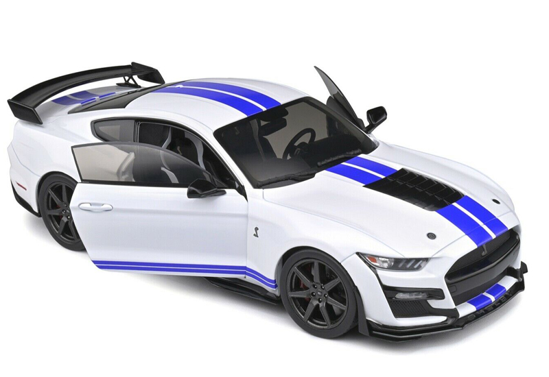 Ford Mustang SHELBY GT500 Fast Track 2020 weiss / blau 1:18
