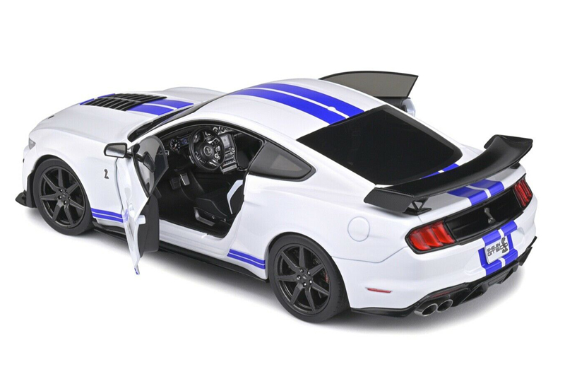 Ford Mustang SHELBY GT500 Fast Track 2020 weiss / blau 1:18