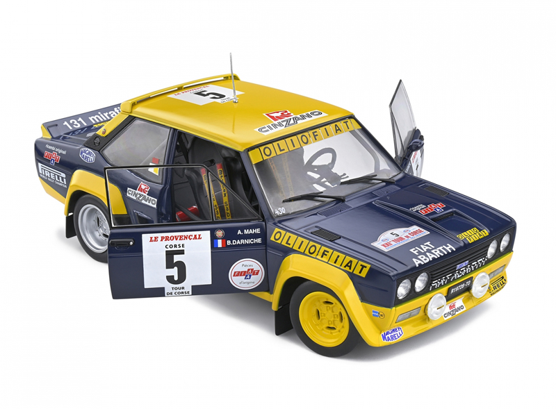 Fiat 131 Abarth 1977 Sieger Rally Tour de Corse Bernard DARNICHE / Alain MAHE 1:18