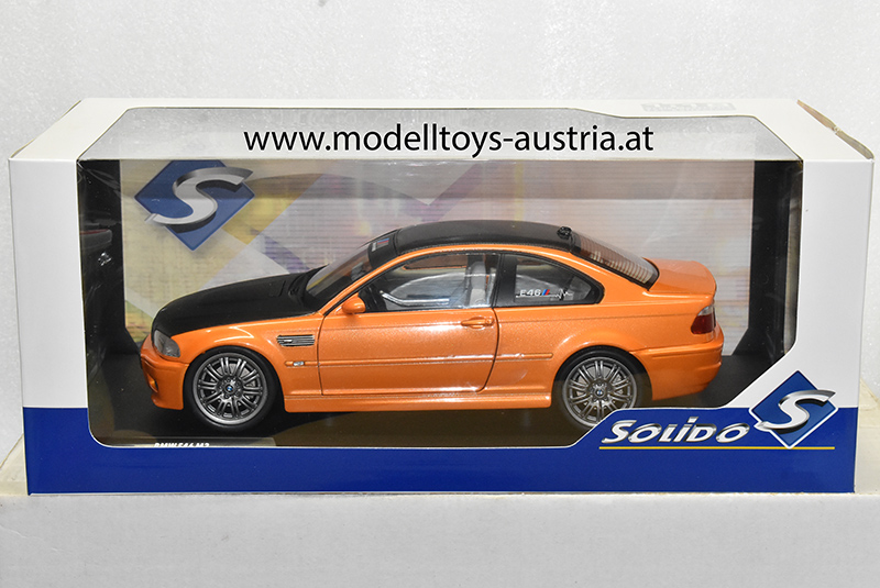 BMW E46 Coupe M3 2000 Solido Works orange 1:18