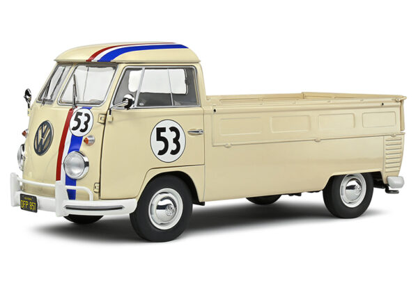 VW T1 Pritschenwagen Transporter Bulli Pick up 1950 RACER #53 beige 1:18