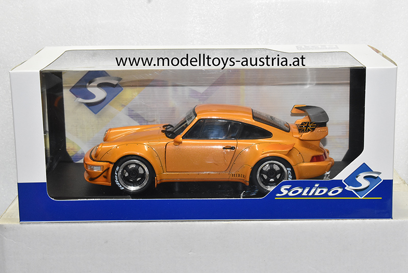Porsche 911 964 Coupe RWB Rauh Welt HIBIKI orange 1:18