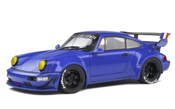 Porsche 911 964 Coupe RWB Rauh Welt blau 1:18