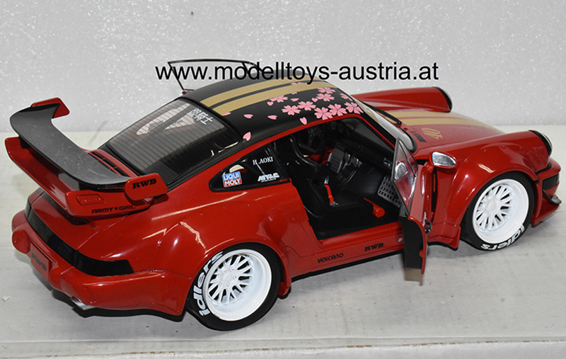 Porsche 911 964 Coupe RWB Rauch Welt RED SAKURA 2021 rot 1:18