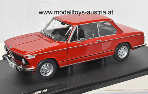 BMW E10 1602 2002 Limousine 1971 rot 1:18