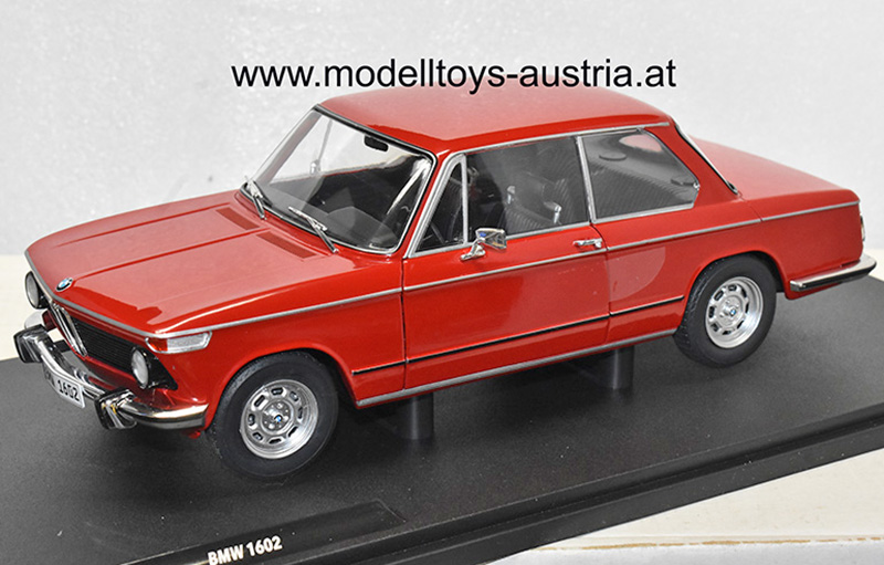 BMW E10 1602 2002 Limousine 1971 rot 1:18