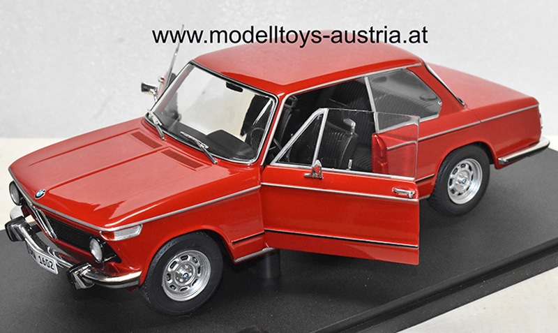 BMW E10 1602 2002 Limousine 1971 rot 1:18