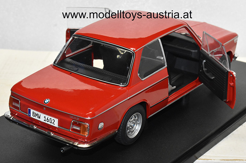 BMW E10 1602 2002 Limousine 1971 rot 1:18