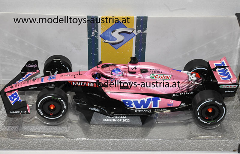 Alpine BWT A522 Renault 2022 Fernando ALONSO Bahrain GP 1:18 Solido
