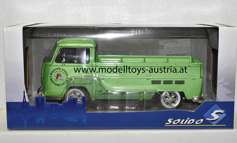 VW T2 Pritschenwagen Transporter Pick up CUSTOM grün metallik 1:18