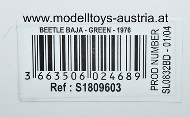 VW Käfer BAJA Buggy 1976 grün / schwarz 1:18