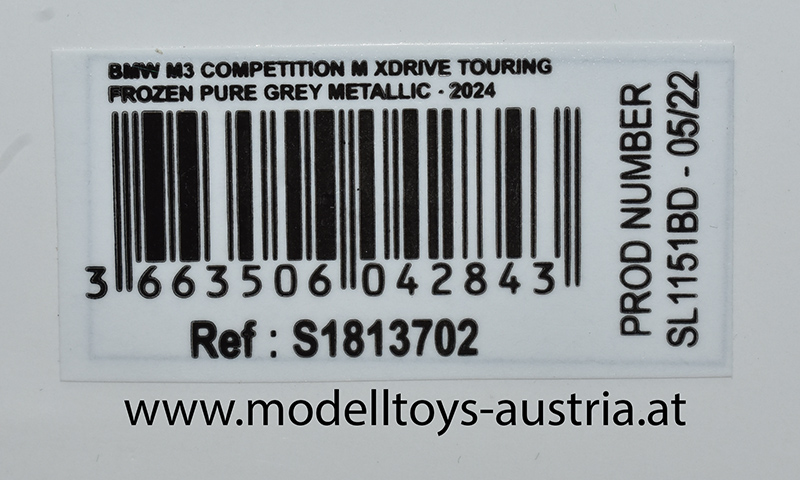 BMW G81 Touring Kombi Break M3 Competition M XDrive 2024 grau metallic 1:18