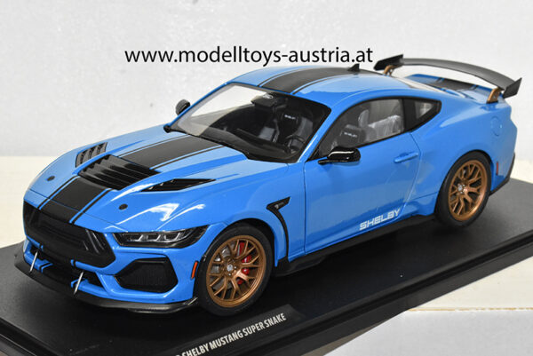 Ford Mustang SHELBY Super Snake 2024 blau metallik 1:18