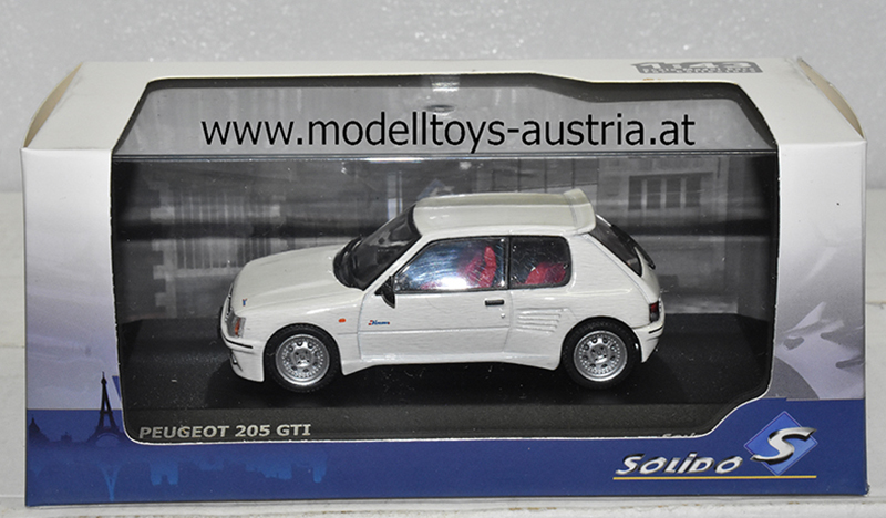Peugeot 205 GTi Dimma 1988 weiss 1:43 Solido