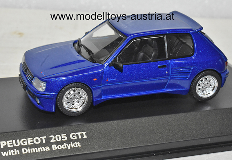 Peugeot 205 GTi DIMMA 1988 blau metallik 1:43