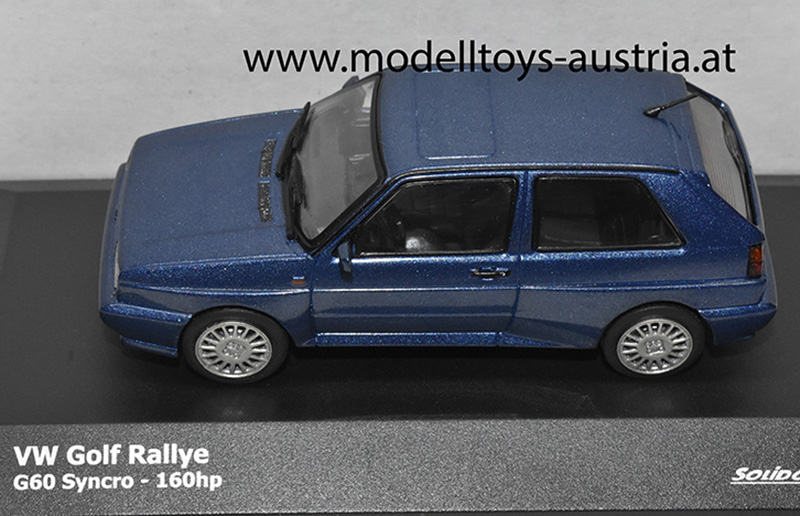 VW Golf II Rallye G60 Syncro blau metallik 1:43
