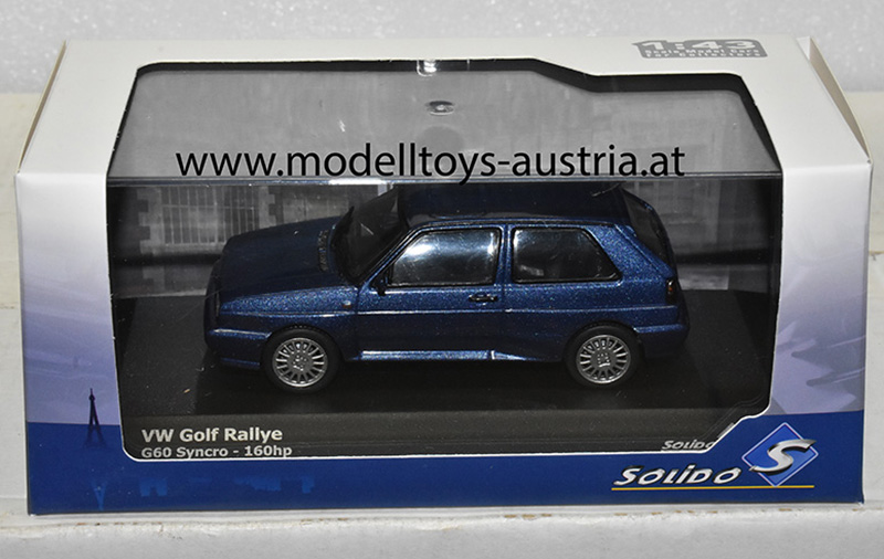 VW Golf II Rallye G60 Syncro blau metallik 1:43