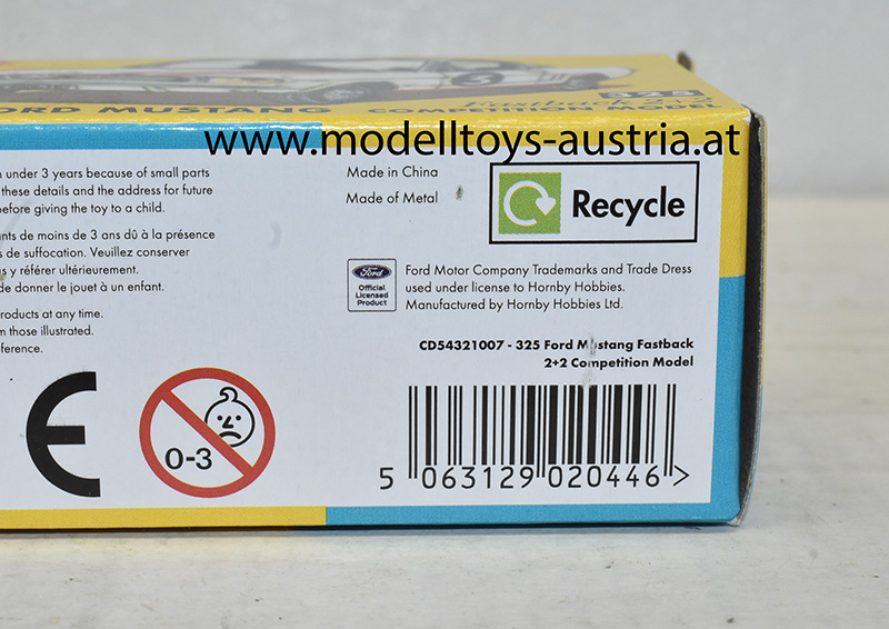Ford Mustang Fastback Coupe Competition Model Nr. 325 1:45