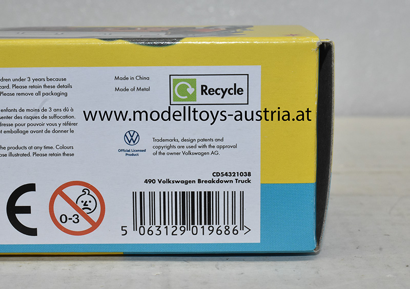 VW T1 Pritschenwagen Pick up Pannenhilfe Nr. 490 1:47