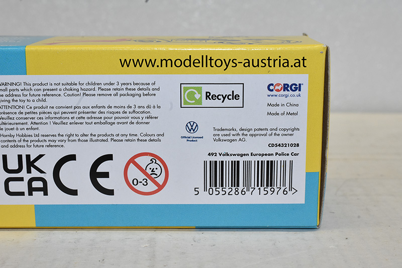 VW Käfer Deutsche Polizei Nr. 492 1:45