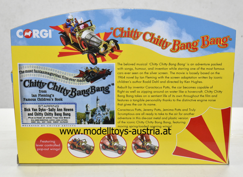 Chitty Chitty Bang Bang 1968 mit vier Figuren aus dem Film 1:45