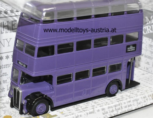 AEC Regent tripple decker Knight Bus Harry POTTER lila 1:43
