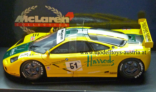McLaren F1 GTR 1995 Le Mans HARRODS #51 WALLACE / BELL 1:18