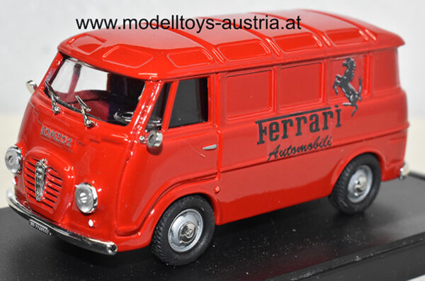 Alfa Romeo ROMEO 2 Kasten 1955 ASSISTENZA FERRARI rot 1:43