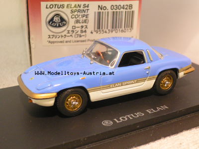 Lotus Elan S4 Sprint Coupe blau / weiss 1:43
