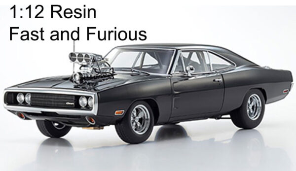 Dodge Charger R/T 1970 Fast & Furious DOM's Car schwarz 1:12