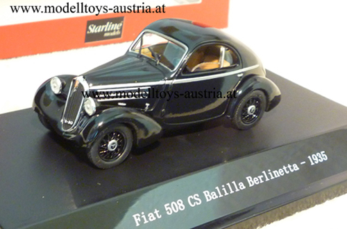 Fiat 508 Balilla CS Berlinetta 1935 schwarz 1:43
