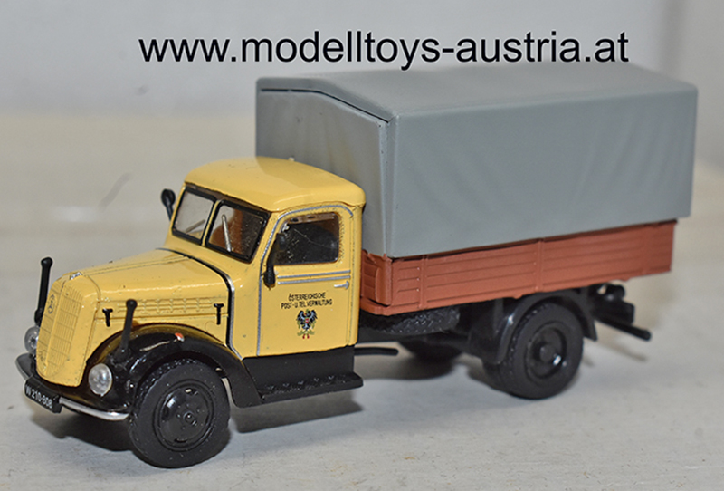 ÖAF 2D50 Schnellaster Pritsche mit Plane Österreichische Post und Telegrafen Verwaltung 1:87 HO