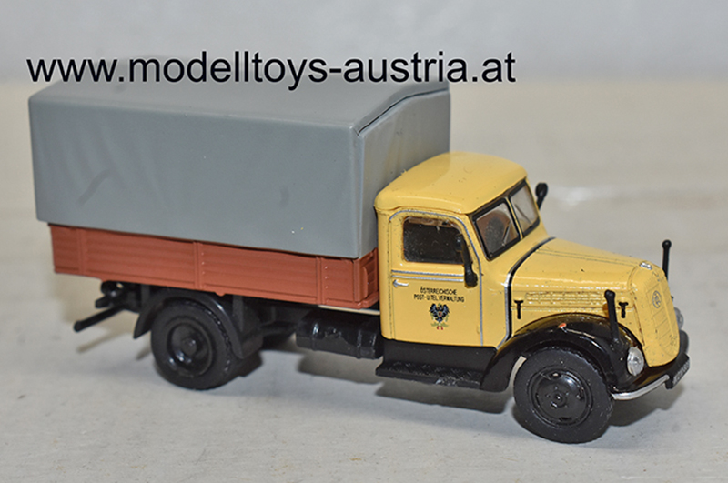 ÖAF 2D50 Schnellaster Pritsche mit Plane Österreichische Post und Telegrafen Verwaltung 1:87 HO