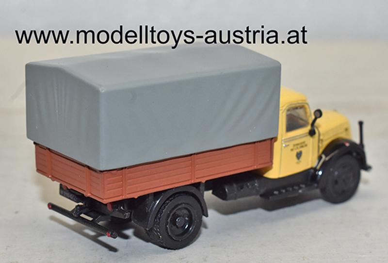 ÖAF 2D50 Schnellaster Pritsche mit Plane Österreichische Post und Telegrafen Verwaltung 1:87 HO