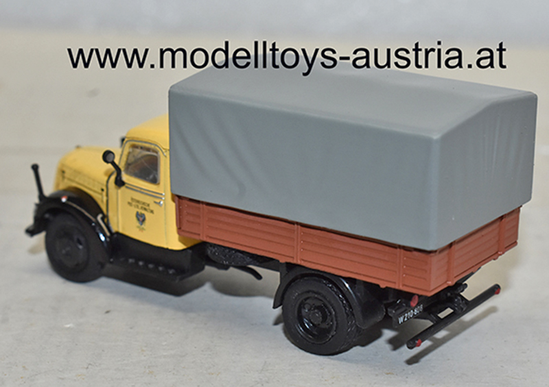 ÖAF 2D50 Schnellaster Pritsche mit Plane Österreichische Post und Telegrafen Verwaltung 1:87 HO