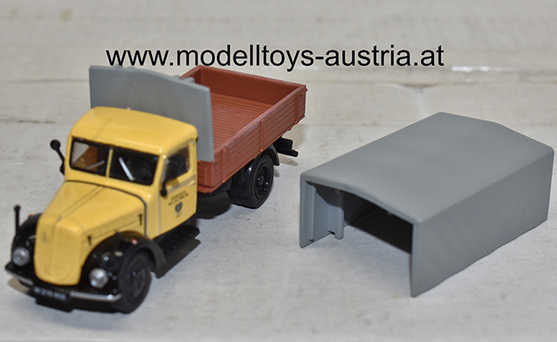 ÖAF 2D50 Schnellaster Pritsche mit Plane Österreichische Post und Telegrafen Verwaltung 1:87 HO