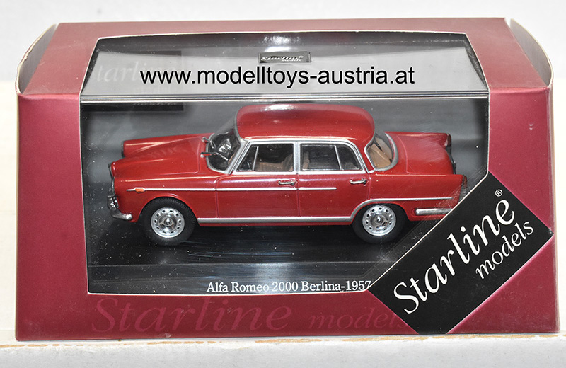 Alfa Romeo 2000 Berlina 1957 rot 1:43