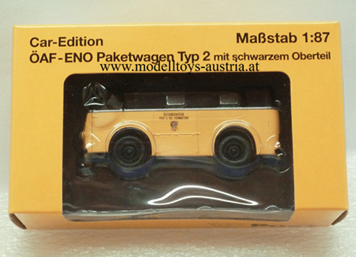ÖAF ENO 2 Paketwagen Österreichische Post schwarzer Oberteil 1:87