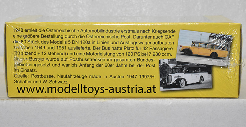 ÖAF 5 DN 120-1 120a Postbus 1949 gelb / schwarz 1:87 H0