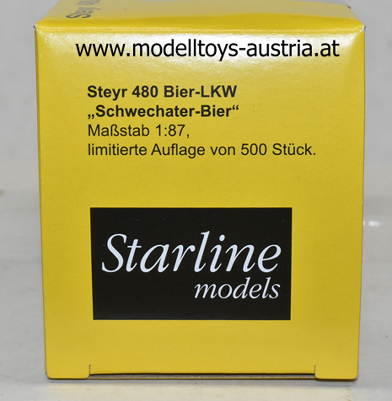 Steyr 480 LKW SCHWECHATER Bier 1:87 H0