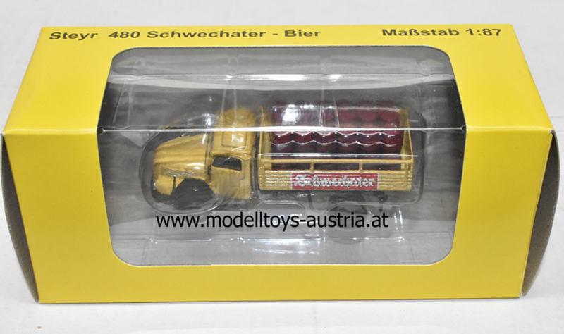 Steyr 480 LKW SCHWECHATER Bier 1:87 H0