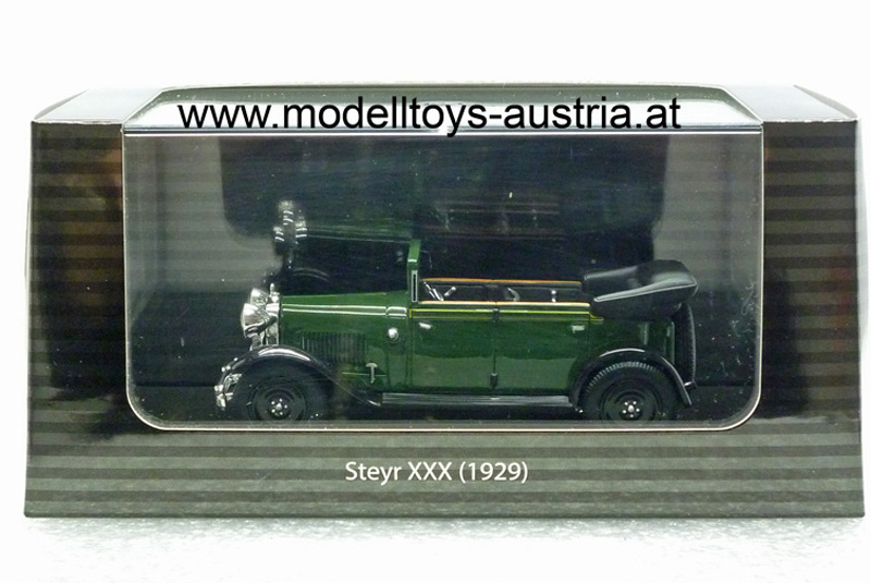 Steyr 30 XXX Cabrio 1929 grün / schwarz 1:43 Ferdinand Porsche Konstruktion