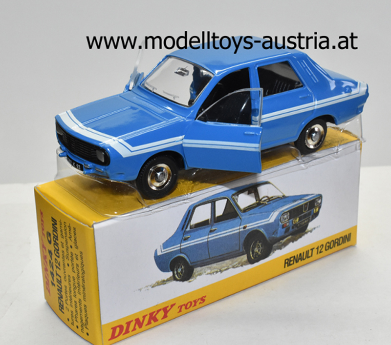 Renault 12 GORDINI blau / weiss 1:43 Dinky Toys