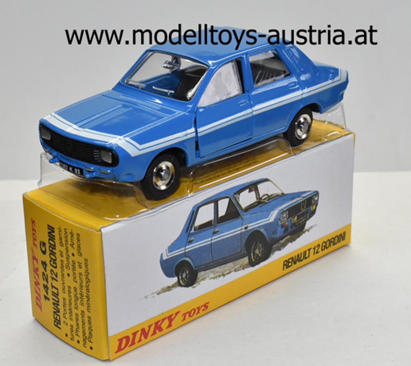 Renault 12 GORDINI blau / weiss 1:43 Dinky Toys