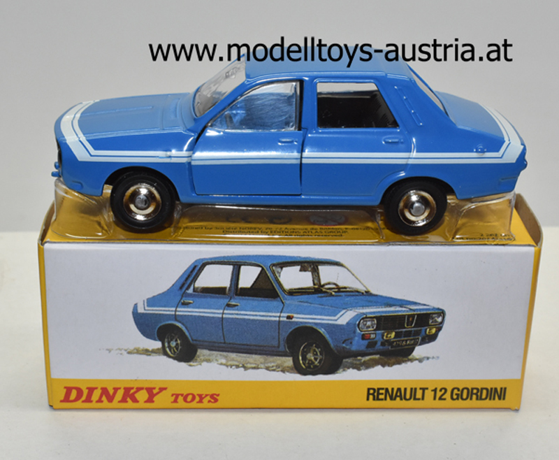 Renault 12 GORDINI blau / weiss 1:43 Dinky Toys