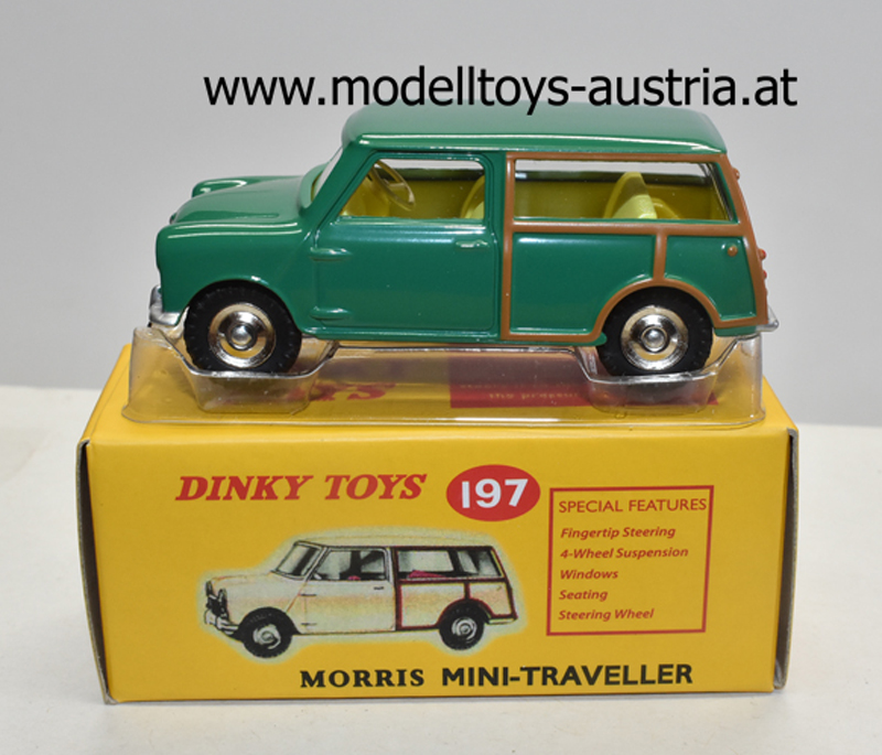 Mini Morris Traveller Kombi Break grün metallik 1:43 Dinky Toys