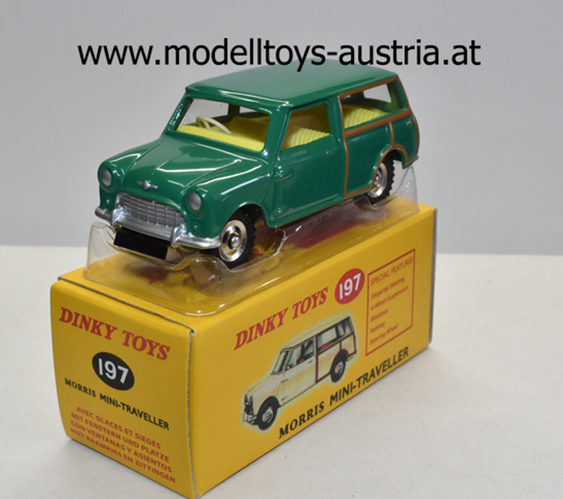 Mini Morris Traveller Kombi Break grün metallik 1:43 Dinky Toys