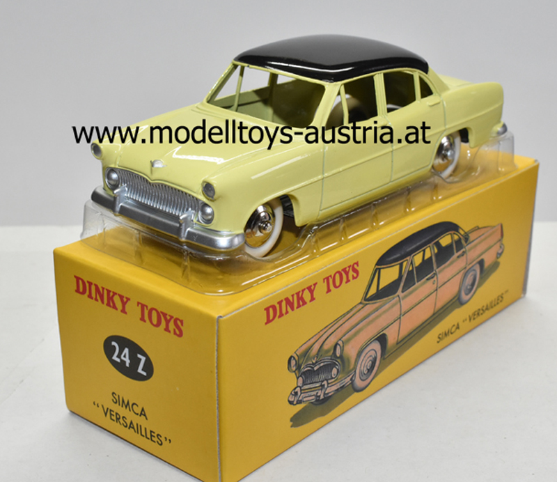 Simca Versailles Limousine gelb / schwarz 1:43 Dinky Toys