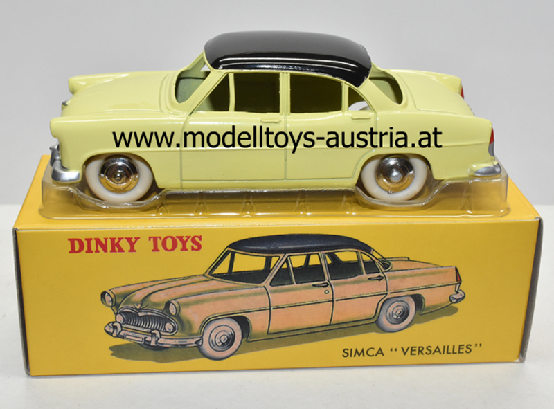 Simca Versailles Limousine gelb / schwarz 1:43 Dinky Toys