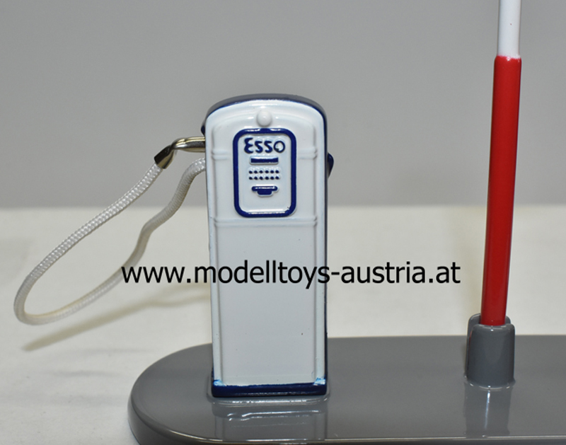 Tankstelle ESSO Zapfhahn rot / weiss / blau 1:43 Dinky Toys